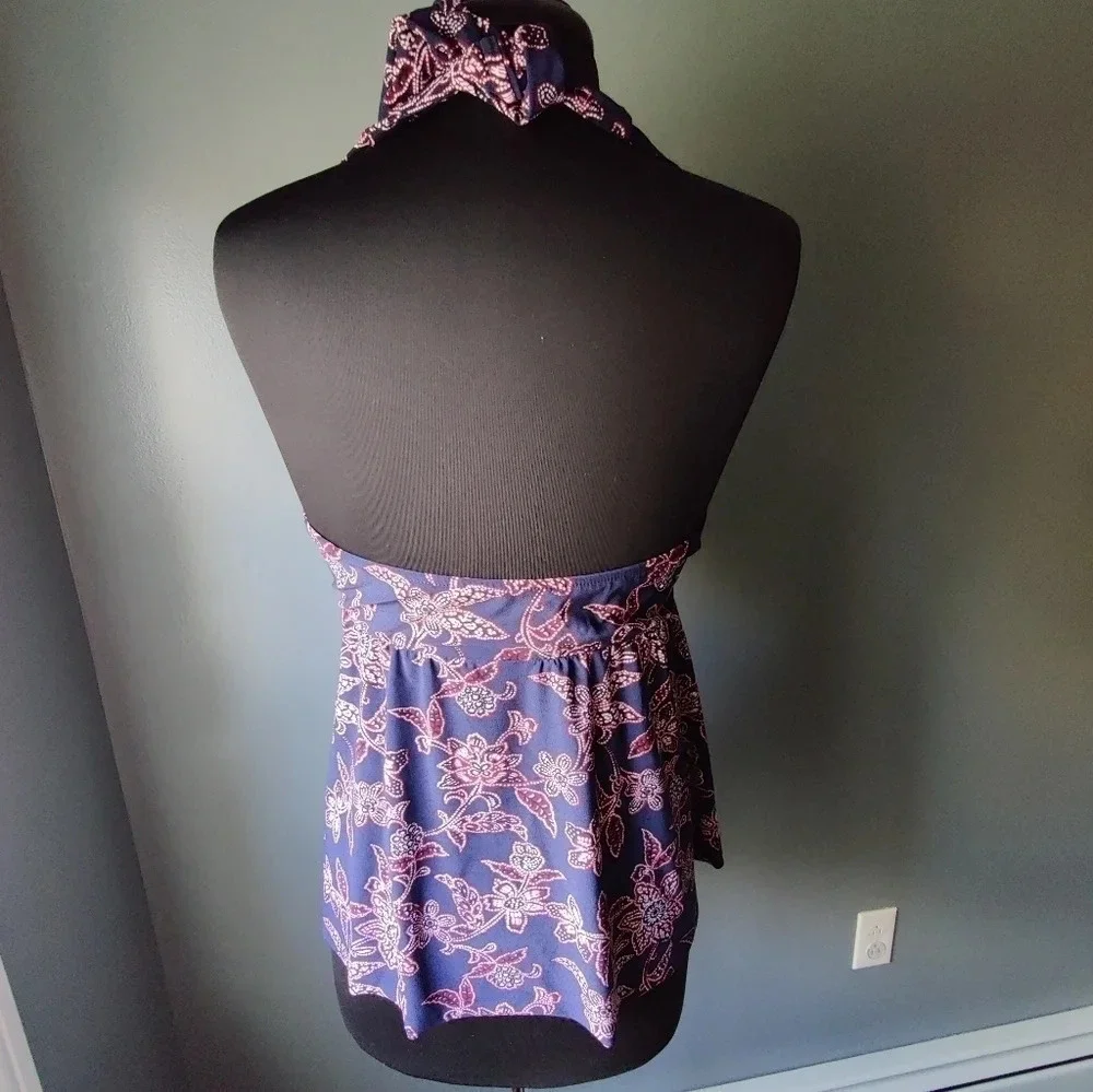 *NWOT* Coastal Blue Halter Neck Tankini